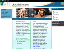 Tablet Screenshot of mis.uhcl.edu