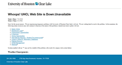 Desktop Screenshot of maintenance.uhcl.edu