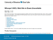 Tablet Screenshot of maintenance.uhcl.edu